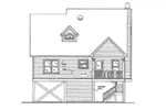Cabin & Cottage House Plan Rear Elevation - Tremont Cove Vacation Lake Home 024D-0008 - Shop House Plans and More