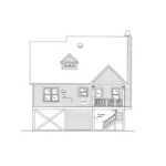 Cabin & Cottage House Plan Rear Elevation - Tremont Cove Vacation Lake Home 024D-0008 - Shop House Plans and More