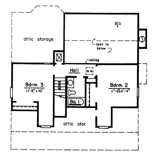 Lowcountry House Plan Second Floor - Hamilton Hollow Country Home 024D-0010 - Search House Plans and More