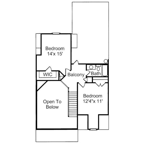 Traditional House Plan Second Floor - Aliceville Creek Country Home 024D-0012 - Search House Plans and More