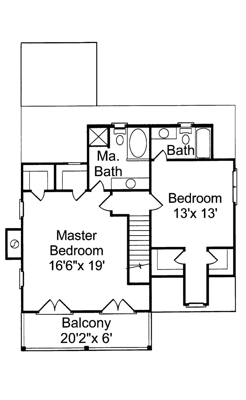 Florida House Plan Second Floor - Parham Raised Coastal Home 024D-0013 - Shop House Plans and More