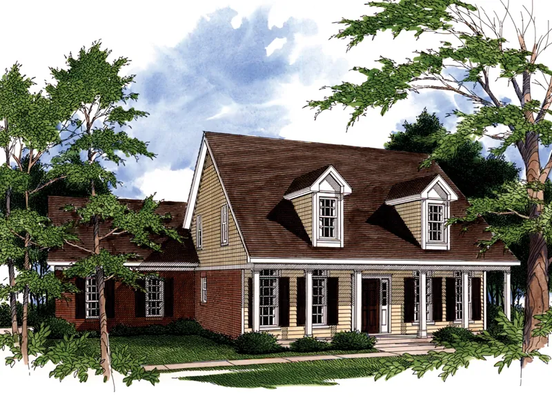 Southern House Plan Front Photo 01 - Ellistown Plantation Home 024D-0014 - Search House Plans and More