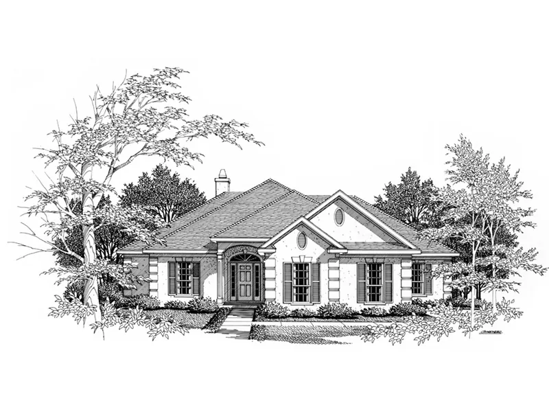 Greek Revival House Plan Front Image of House - Springdell Traditional Home 024D-0018 - Shop House Plans and More