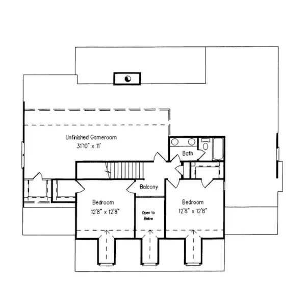 Southern House Plan Second Floor - Coxburg Plantation Home 024D-0027 - Search House Plans and More