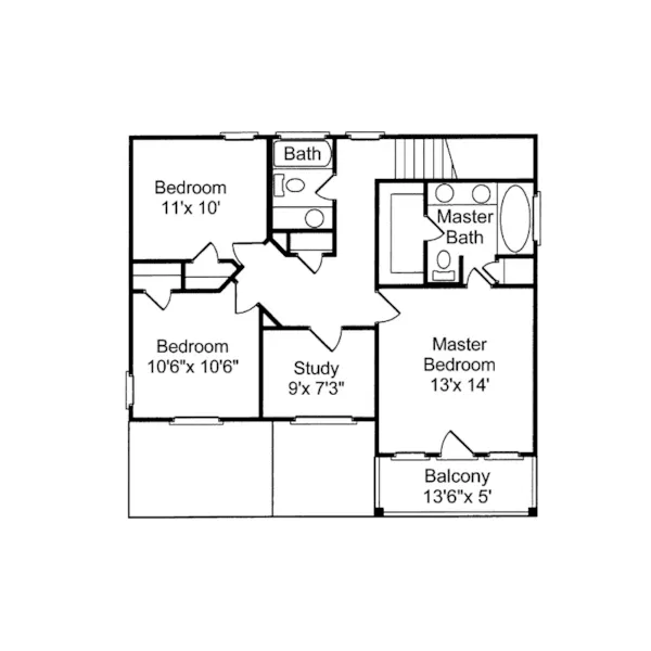 Waterfront House Plan Second Floor - Weddington Hill Coastal Home 024D-0038 - Shop House Plans and More