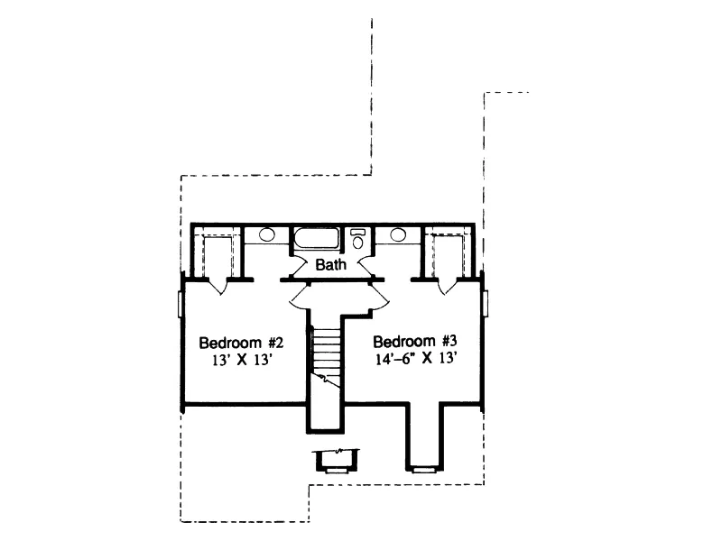 Southern House Plan Second Floor - Landrum Country Home 024D-0044 - Shop House Plans and More