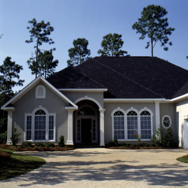 European House Plan Front Photo 02 - Cedargrove Sunbelt Home 024D-0054 - Search House Plans and More