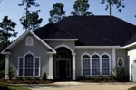 European House Plan Front Photo 02 - Cedargrove Sunbelt Home 024D-0054 - Search House Plans and More