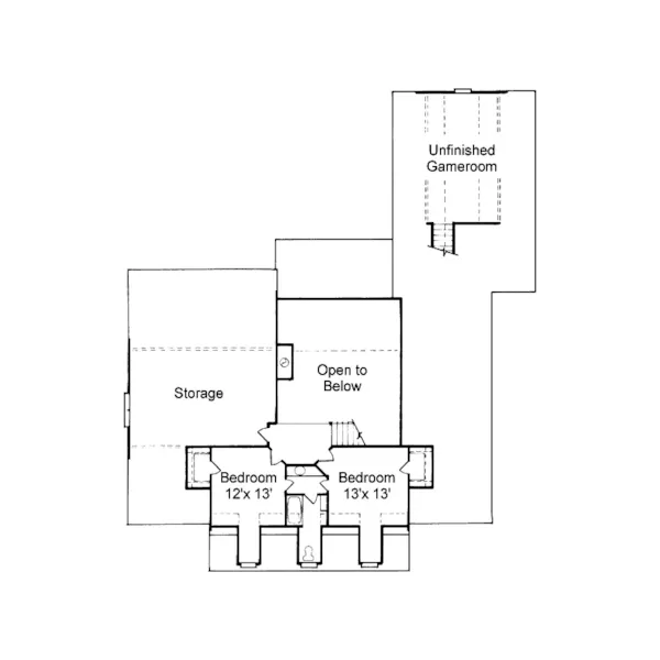 Southern House Plan Second Floor - Heath Springs Plantation Home 024D-0056 - Search House Plans and More