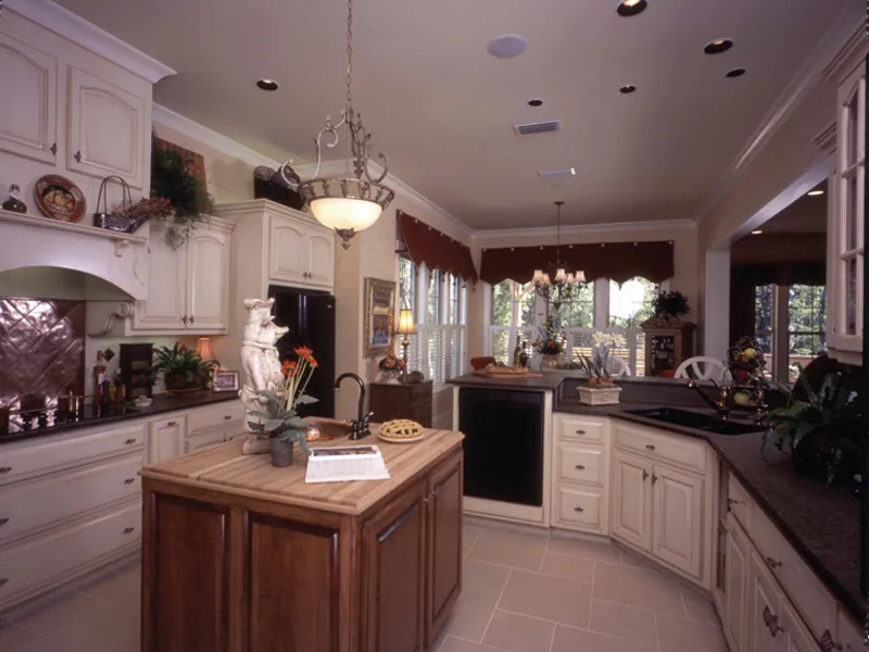 Traditional House Plan Kitchen Photo 03 - Newberry European Home 024D-0060 - Shop House Plans and More