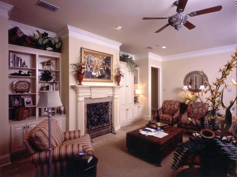 Traditional House Plan Living Room Photo 01 - Newberry European Home 024D-0060 - Shop House Plans and More
