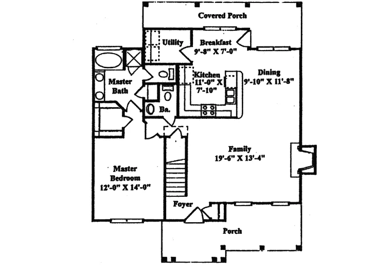Country House Plan First Floor - Lyndhurst Country Style Home 024D-0131 - Shop House Plans and More