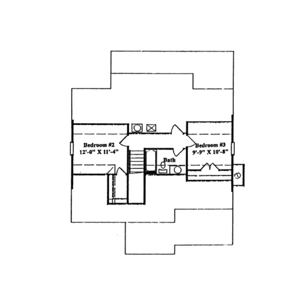 Country House Plan Second Floor - Lyndhurst Country Style Home 024D-0131 - Shop House Plans and More