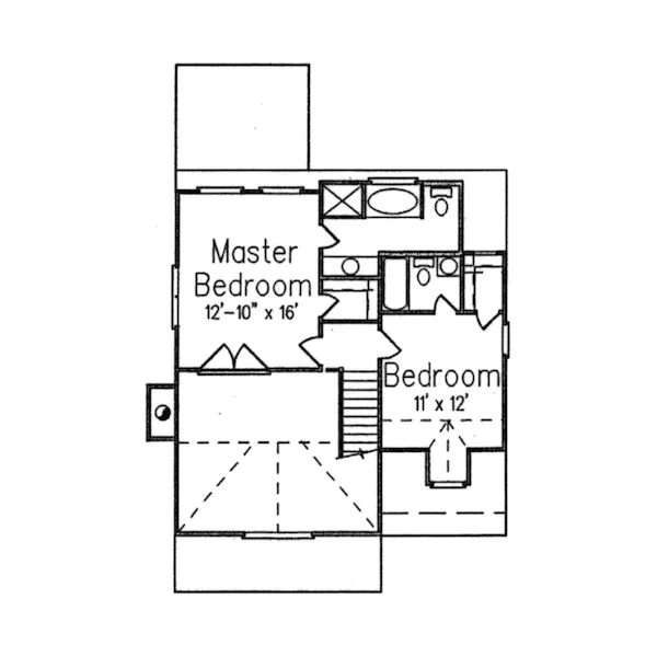 Lake House Plan Second Floor - Pawleys Island Beach Home 024D-0133 - Shop House Plans and More