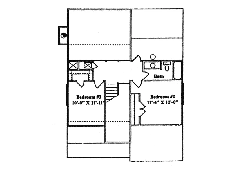 Ranch House Plan Second Floor - Orangeburg Saltbox Home 024D-0148 - Shop House Plans and More