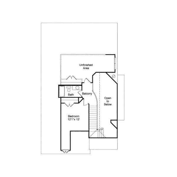 European House Plan Second Floor - Lawson Park Narrow Lot Home 024D-0175 - Shop House Plans and More