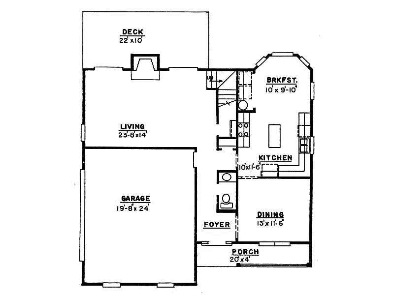 Southern House Plan First Floor - Sherman Oak Farmhouse 024D-0176 - Shop House Plans and More