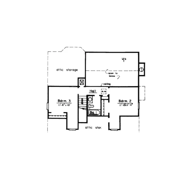 Country House Plan Second Floor - Duncan Park Country Home 024D-0177 - Search House Plans and More