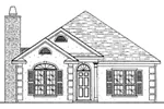 Ranch House Plan Front of Home - Withers Narrow Lot Home 024D-0199 - Shop House Plans and More