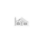 Traditional House Plan Front of Home - Withers Narrow Lot Home 024D-0199 - Shop House Plans and More