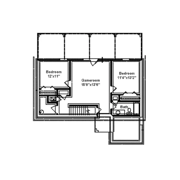 Southern House Plan Second Floor - Chennault Country Cottage Home 024D-0209 - Search House Plans and More