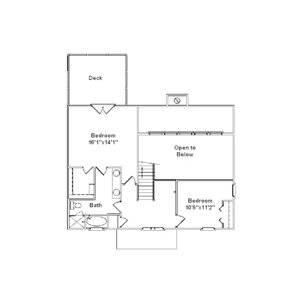 Southern House Plan Second Floor - James Park Raised Beach Home 024D-0240 - Search House Plans and More