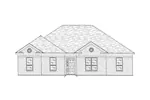 Traditional Brick Ranch Topped With A Hip Roof Design