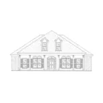 Symmetrical Southern Style Ranch With Double Dormers And Covered Porch