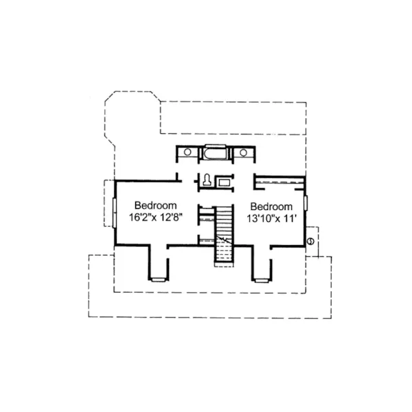 Acadian House Plan Second Floor - Harvester Hill Farmhouse 024D-0309 - Search House Plans and More