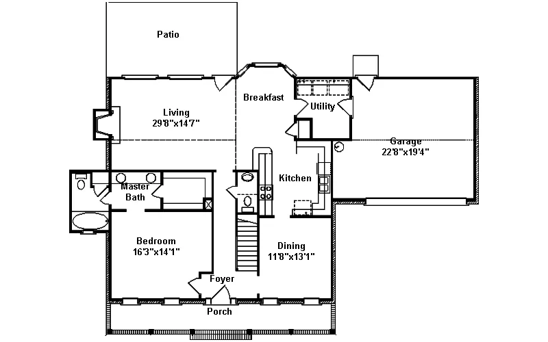 Country House Plan First Floor - Isleworth Country Home 024D-0328 - Search House Plans and More