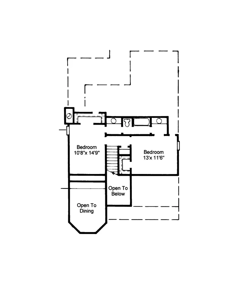 Country House Plan Second Floor - Park Run Victorian Home 024D-0368 - Shop House Plans and More