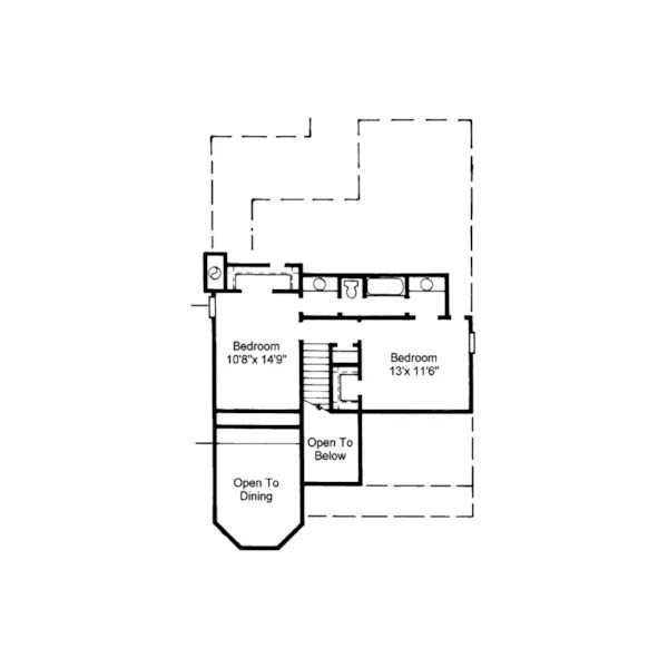 Country House Plan Second Floor - Park Run Victorian Home 024D-0368 - Shop House Plans and More