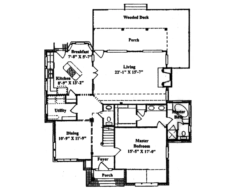 Traditional House Plan First Floor - Milstead Traditional Home 024D-0373 - Shop House Plans and More