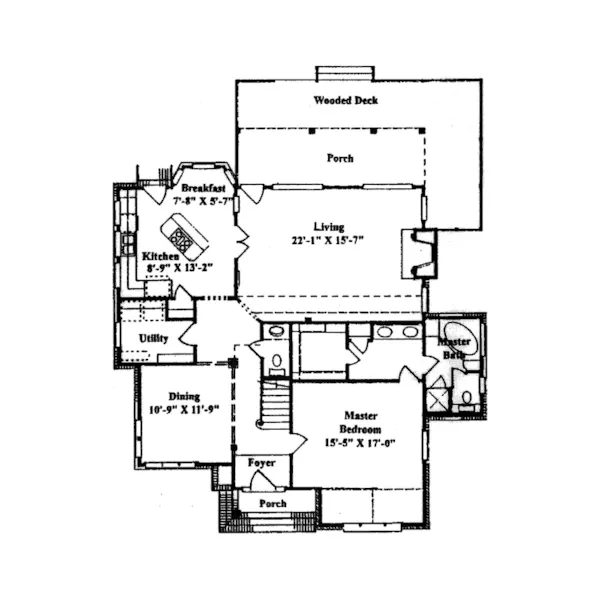 Traditional House Plan First Floor - Milstead Traditional Home 024D-0373 - Shop House Plans and More