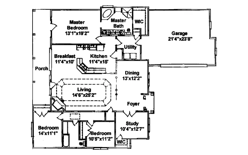 European House Plan First Floor - Piedmont Springs Stucco Home 024D-0385 - Shop House Plans and More