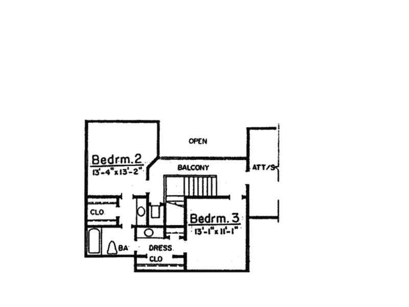 Country House Plan Second Floor - Smith Hill Rustic Farmhouse 024D-0411 - Shop House Plans and More