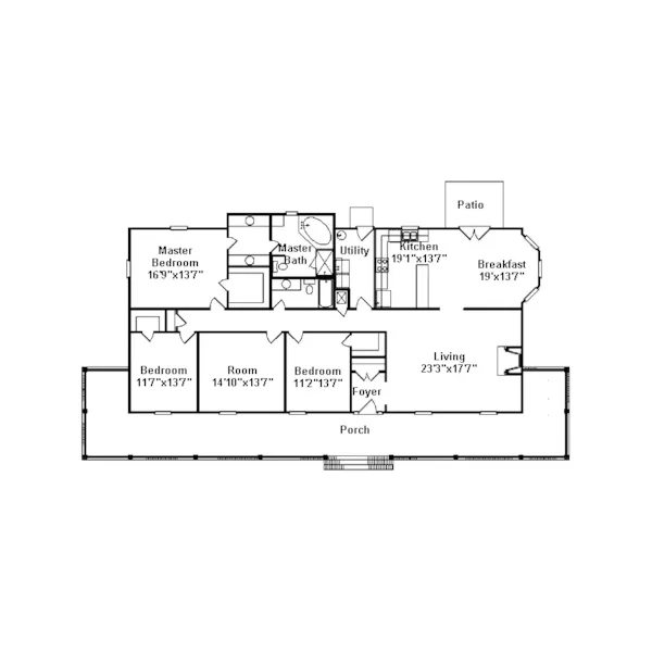 Country House Plan First Floor - Prattville Country Home 024D-0449 - Shop House Plans and More