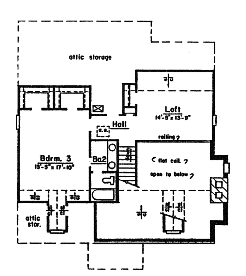 Country House Plan Second Floor - Browns Ferry Country Home 024D-0481 - Search House Plans and More