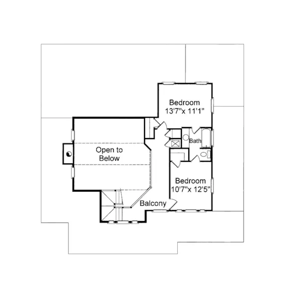 Country House Plan Second Floor - Magnolia Hill Country Farmhouse 024D-0507 - Shop House Plans and More