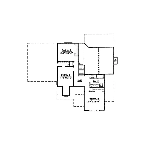 Traditional House Plan Second Floor - Murray Traditional Home 024D-0515 - Shop House Plans and More