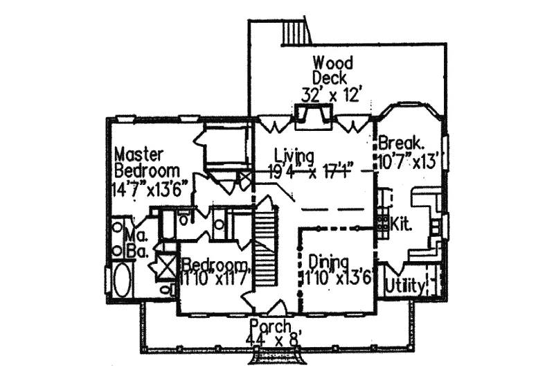 European House Plan First Floor - Mooring Southern Plantation 024D-0517 - Shop House Plans and More