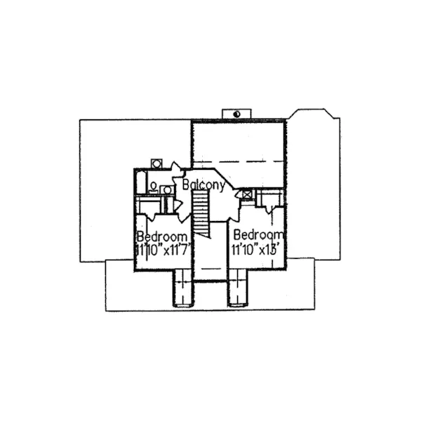 Traditional House Plan Second Floor - Mooring Southern Plantation 024D-0517 - Shop House Plans and More