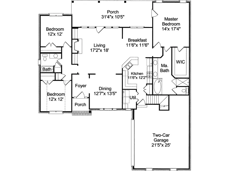 Traditional House Plan First Floor - McLean Mill Traditional Home 024D-0525 - Shop House Plans and More