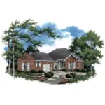 All Brick Ranch Home With Side Entry Garage