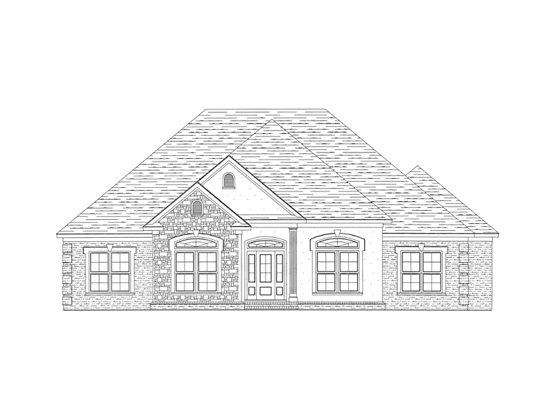 Ranch House Plan Front of Home - Tarragona Bay Ranch Home 024D-0530 - Shop House Plans and More