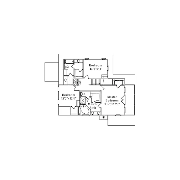 Traditional House Plan Second Floor - Bristol Pond Raised Beach Home 024D-0537 - Search House Plans and More