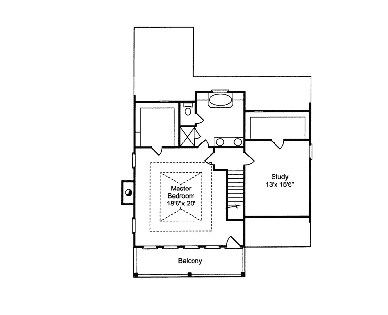 Vacation House Plan Second Floor - McGavock Waterfront Home 024D-0556 - Shop House Plans and More