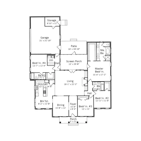 First Floor - Jacinta Traditional Home 024D-0587 - Search House Plans and More