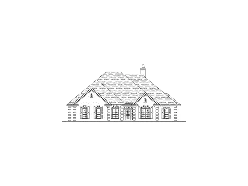 European House Plan Front Elevation - Raines Pond Southern Home 024D-0589 - Shop House Plans and More