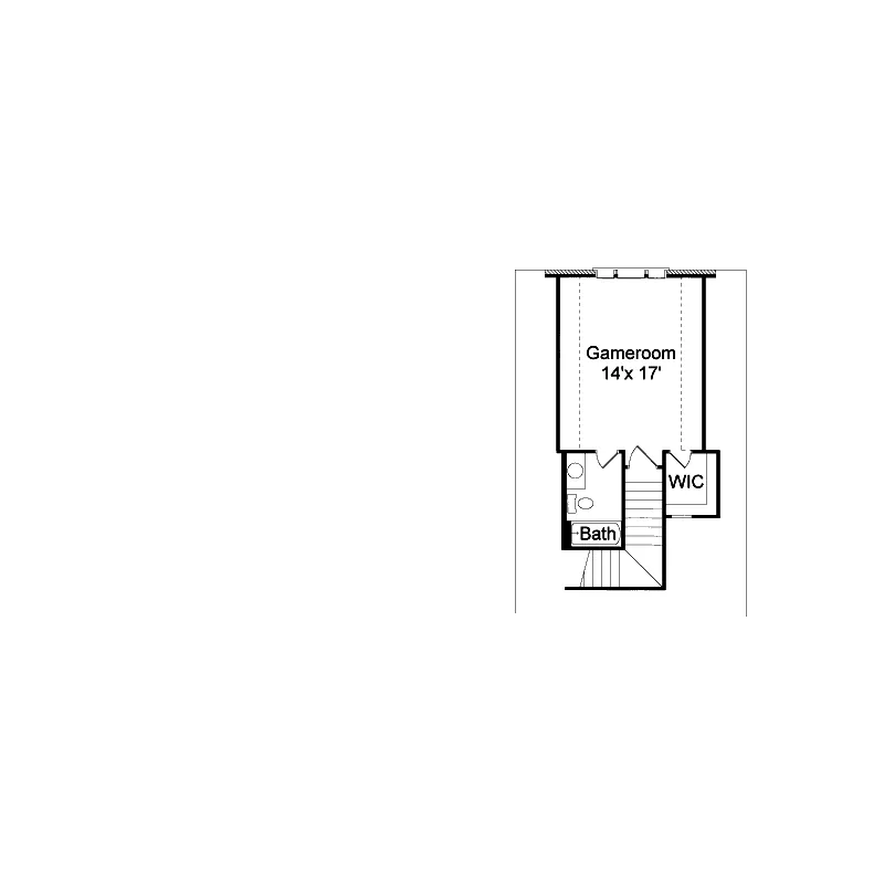 Sunbelt House Plan Second Floor - Thomas Elegant Ranch Home 024D-0591 - Shop House Plans and More